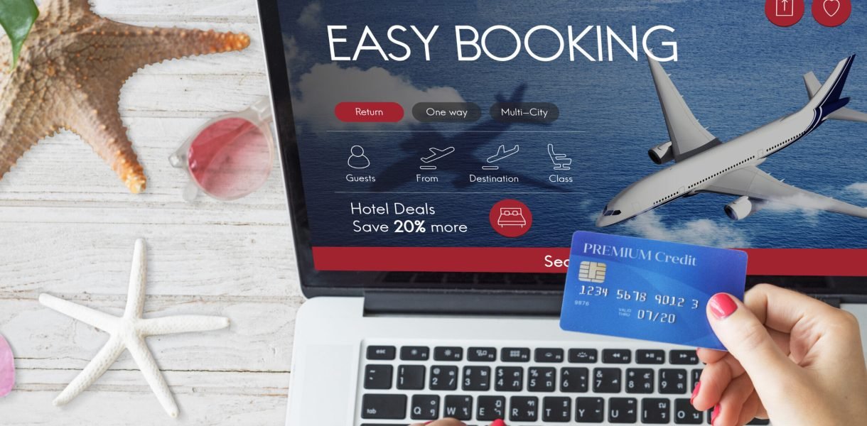Air Ticket Flight Booking Concept